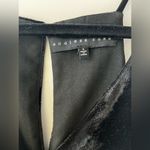 Endless Rose Black Velvet Cami with Crystal Embellishments Sz S Photo 3