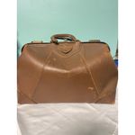 Vintage Leather Doctors Bag With Brass Hardware & Handle Photo 3