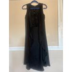 Bebe Vintage Satin Drama Top GOTH FAIRY Long Vest w Crop Top XXS NWT Witchy Photo 2