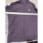Nike Women Track Jacket Purple White Stripe Full Zip Casual Athleisure Size M Photo 5
