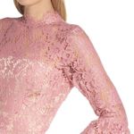 Eliza J Pink Bell Sleeve Lace Fit & Flare Dress Photo 4