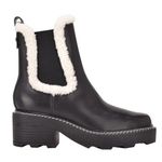 Calvin Klein Women’s Anissa Lug Sole Block Heel Cozy Faux Fur Chelsea Booties Photo 0