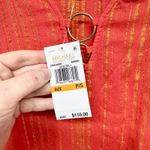 Michael Kors Michael  Top Women Size Small Red Metallic Kimono Swim Coverup NWT Photo 2