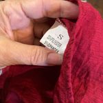 Red vintage lace look deep red Top Photo 3