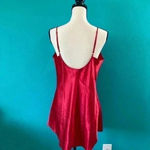 Basic edition red silky short slip dress / top. In size large Photo 2