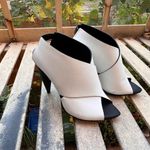 Proenza Schouler White Criss Cross Strap Black Platform Heels Sandals $895 37 Photo 1