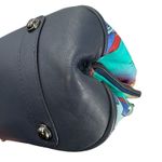 Sharif Hand Painted Genuine Leather Art Deco Handbag & Matching Makeup Pouch Photo 9