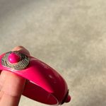 Vintage Pink Gold Tone Brass Accent Women’s Bangle Sz 8.5” Photo 3