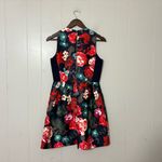 Kaya & Sloane Calinda Floral Fit & Flare Dress Size S NWT – Bold Garden Print Blue Photo 6