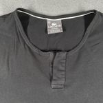 Lacoste Sleepwear Shirt Mens XL Black Henley Short Sleeve Crocodile Logo Lounge Photo 1