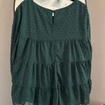 Pretty garden Forest Green Women's Blouse Photo 3