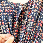 Liquid New York Silk Sleeveless Ruffle Dress‎ Size 0 Pockets Blue Photo 5