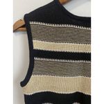 St. John  Sport P Wool Blend Black Gold Striped Sleeveless Tank Top Sweater EUC Photo 7