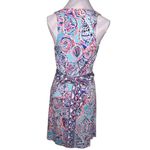 Lilly Pulitzer  Bellina Womens Small Wrap Seashell Print V Neck Sleeveless Dress Photo 2