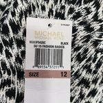 Michael Kors Woman’s  Miranda Jaguar Print Cotton Pants Black and White Size 12 Photo 10