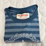 PacSun NWT Budweiser Crop Top Striped Blue Graphic T Shirt Women's Size M Photo 6