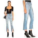 Mother Superior High Waisted Rascal Zip Step Fray Jeans in Misbeliever Size 26 Blue Photo 2