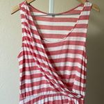Gap  striped linen blend draped midi dress Photo 1