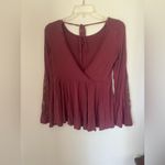 American Eagle  soft & sexy long sleeve top with lace detail size XS Photo 12