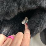 UGG  Disquette Clog Platform Slip On Shoes Slipper Suede Sheepskin Collar Size 9 Photo 6