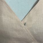 Vix Paula Hermanny Zoey Linen Midi Dress Nude Tan Wrap Style Women’s Size XS Photo 15