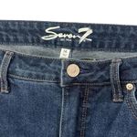 7 For All Mankind Slim Straight Jeans Stretch Denim Blue Women's Size 14 Photo 3