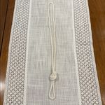 Vintage Long Beaded Necklace White Photo 4