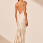 Shona joy NWT  La Lune Low Back Gown - Cream Photo 1