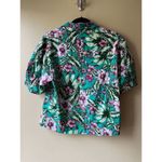 Walter Baker Jodie Top Cropped Hawaiian Shirt Amazon Tropic Women's Size Large Photo 1
