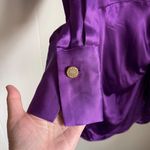 ZARA Purple Satin Effect Wrap Shirt Dress NEW Mini Size Small Blogger Fav Night Photo 6