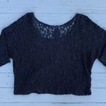 Vintage Martha’s Black Lace Sheer Coverup Top Photo 3