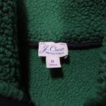 J.Crew Polartec Sherpa Fleece Half-Zip Pullover Sweater Jacket Solid Green M Photo 1