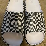 Wild Fable  Monochrome Checkered Slides Photo 3