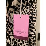 Sergio Hudson Women's Plus Size 2X Leopard Zebra Print Bustier Dress Bla… Black Photo 15