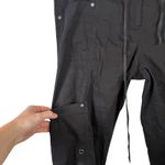 Eileen Fisher  Black Linen Blend Cargo Pants Utility Lagenlook Y2K Womens 10 Photo 2