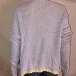 Kimchi Blue  lavender lace hem crop sweater Photo 3