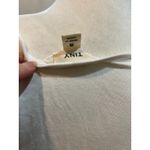 Ivory Lace Peplum Top Crochet Knit Shirt Blouse 3/4 Sleeve‎ Elegant White Photo 5