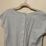 Madewell  Button Back Easy Dress in Stripe‎ Size XS Photo 7