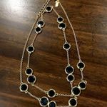 Kate Spade Gold Tone & Black Crystal 32” Necklace Photo 5
