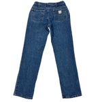 Carhartt  Relaxed Fit Straight Leg Jeans Womens 8x34 Utility Denim WB160-VIO Tall Photo 1
