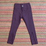 Senita Athletics  MAROON CROP LEGGINGS Photo 0