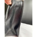 Kenneth Cole Reaction SKU 215 Black Leather Tote Bag With White Stitching Photo 8