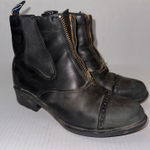 Ariat Devon Pro Zip Paddock Boots Womens 7.5B Black Leather Front Zip Equestrian Photo 0