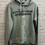 Nike NFL Equipment Training Pittsburgh Steelers Embroidered Hoodie Large Gray Photo 0