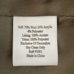 Johnny Was  Biya Vintage Wool Embroidered Plaid Green Blazer Medium Photo 9