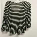 Splendid  Green and White Striped Sweater Photo 1