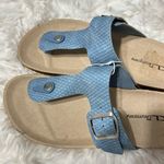 CL by Laundry  Women's Sandals in Blue with Textured Strap Photo 4