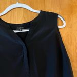Talbots Sleeveless Top Tank Shirt Black 100% Silk NWOT Womens Petite Size 8P Photo 2