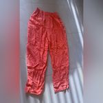 1010 Design women orange silk palazzo pants elastics waist zip bottom Pink Size M Photo 11