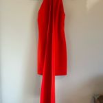 NWT Issue New York Bow Neck Back Tie Shift Dress Style 11785 Size L Elegant Red Size L Photo 5